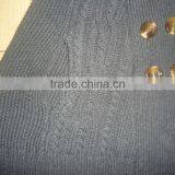 2016 Winter Fur Collar Cable Knitted Baby Sweater Ponchos thumbnail-2