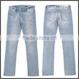 Custom New Fashion Girls Scratch Jeans thumbnail-2