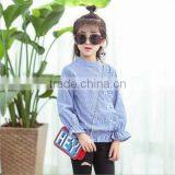 2-7 Years Wholesale 2017 New Autumn Cotton Stripe Full Sleeves Kids Girls Blouse thumbnail-2