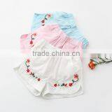 Child Girl Cute Embroider Shorts Summer Kid Short Flower Knited Summer Girl Shorts thumbnail-2