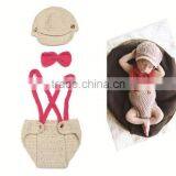 Baby Boy Photo Prop, Hat and Pants Set, Baby Outfit thumbnail-1