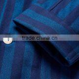 Navy Cotton Men's Sleepwearing Shirt and Pants Comfortable Loungewear With Notch Lapels and Patch Pockets thumbnail-6