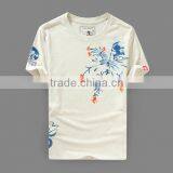 High Quality 100%cotton Thin Printing Round Neck T-shirt thumbnail-1