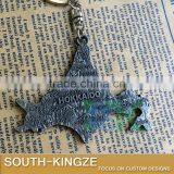 Japan Hokkaido Map Metal Alloy Keychain thumbnail-5
