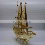 Noble Customized Made Golden Crystal Arab Dhow For Wedding Favors And Islamic Souvenirs Gifts thumbnail-4