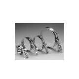 Custom Round Spring Loaded T - Bolt Silicone Hose Clamps in Carbon Steel thumbnail-1