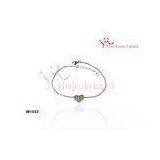6.5 Inch Elegant 925 Sterling Silver Bracelets Bangle Small Heart Love Charm thumbnail-1