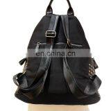 Fashion Casual Women Black Orange Backpack Laptop Bags thumbnail-5