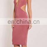 Sexy Nighty Maxi Dresses Deep v Neck Bodycon Women Party Dress Open Sexy Boobs thumbnail-4