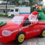 Inflatable Santa Claus Car With Gift thumbnail-1