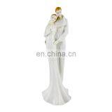 Poly resin craft couple statue for wedding decoration