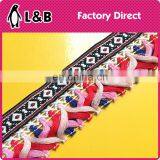 2017 Hot Sale Popular Colorful Soft Garment Jacquard Fringe Trimming