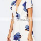 2015 Hot Sale Shorts Sleeve Guangzhou Wholesale Latest Fashion Casual Dresses for Lady thumbnail-4