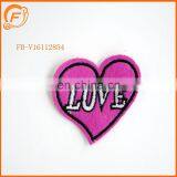 Pink Embroidery Patch Love Designs Custom Badge thumbnail-1