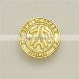 gold plated custom school pin badge