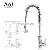2018 Morden New Design Brass High Quality Pull Out Single Hole Kitchen Electric Faucet thumbnail-2