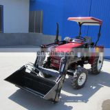 35hp 4wd farm tractor with backhoe loader, front end load