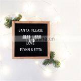 DIY Factory Wooden Display Changeable Hexagonal Custom Size Oak Gray Felt Letter Boards thumbnail-3