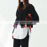 TWOTWINSTYLE Female Sweaters Patchwork Long Sleeve High Waist FASHION thumbnail-5