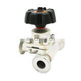 SS316 Sanitary Zero Dead Leg T Type Diaphragm Valve for Pharmaceutics thumbnail-2