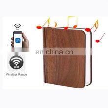 2019 New Foldable Colorful LED Wooden Light Bluetooth Speaker Book Lamp With Remote Control thumbnail-2