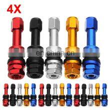 4pcs TR48E Bolt-in Aluminum Universal Auto Car Tubeless Wheel Tire Valve Stems Air Dust Caps thumbnail-2