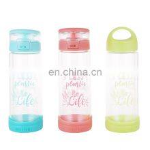 GINT New Desgin Double Wall 370ml Glass Water Bottle With Pattern thumbnail-1