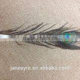 12-13"/30-35cm Length Peacock Sword Feather Natural Green For Hats/Costume/Crafts thumbnail-4