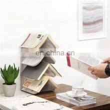 Wooden Tree Shape Bookshelf Bookcase Book Holder for Living Room Office thumbnail-3
