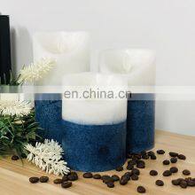 Wholesale Electronic Simulation White Wax Moving Flame Color Changing Pillar Led Candle thumbnail-4