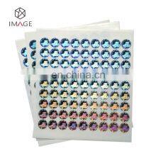 Small Size Custom Hologram Round Sticker, Dots Tamper Evident Hologram Sticker thumbnail-1