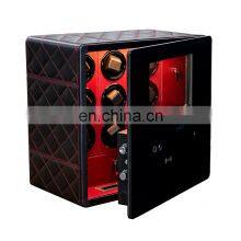 JIMBO Steel Luxury Rotations Mainspring Portable 9 Watch Winder Box With Drawer thumbnail-1