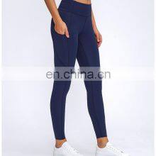 Custom Wholesale Women Workout Fitness Clothing Yoga Pants Leggings For Women With Pockets thumbnail-1