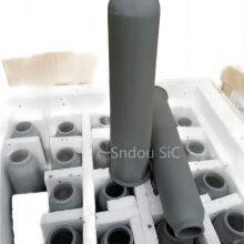 ReSiC Burner Nozzles, Recrystallized Silicon Carbide Ceramic Burner Tubes, RSiC Heating Protective Tubes thumbnail-1
