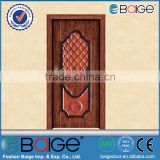 BG-SW611G fireproof wood door/ wrought iron entrance door/ wood apartment door