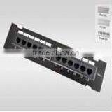 12 Ports Cat5e UTP Wall Mounted Patch Panel
