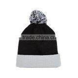 High Quality Mens Knitted Beanie Hat With a Ball thumbnail-5