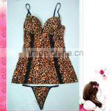 Sexy Animal Printed Lingerie, Sexy Babydoll thumbnail-4