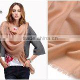Lady Fashion Plain Pure Indian Wool Shawl thumbnail-5