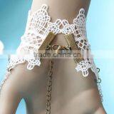 Charm Women Girls Gothic Jewelry Bracelet Finger Ring Slave Chain Hand Harness thumbnail-2