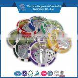 Clay poker chips sticker laser plastic poker chip sticker ABS poker chips