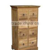 Recycled Teak Chest of 8 Drawers thumbnail-1