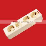 4 Gang European Group Sockets With Earthing