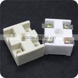 Low Voltage Insulating C220 Steatite Ceramic Terminal Block Connectors With Nikel Plated Inserts