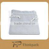 Grey Velvet Bracelet Pouch
