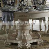 Noble Treasures Elegant French Style Dinging Table and Chair Set With Cabinet / French Royal Round Table CZ102 thumbnail-2