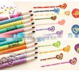 Double Heads Color Highlighter , Fine and Slim Watercolor Pen ,marker Pen