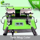 Multi-function Sublimation mug cuter machine for two mugs set