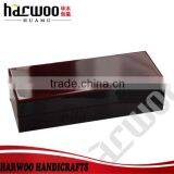 Hinged Glossy MDF Wood Pen Case for Gift