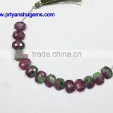 Rubycrosite Hand Made 10*14 mm Faceted Oval Shape, 6" Strand Length 100% Natural Gemstones